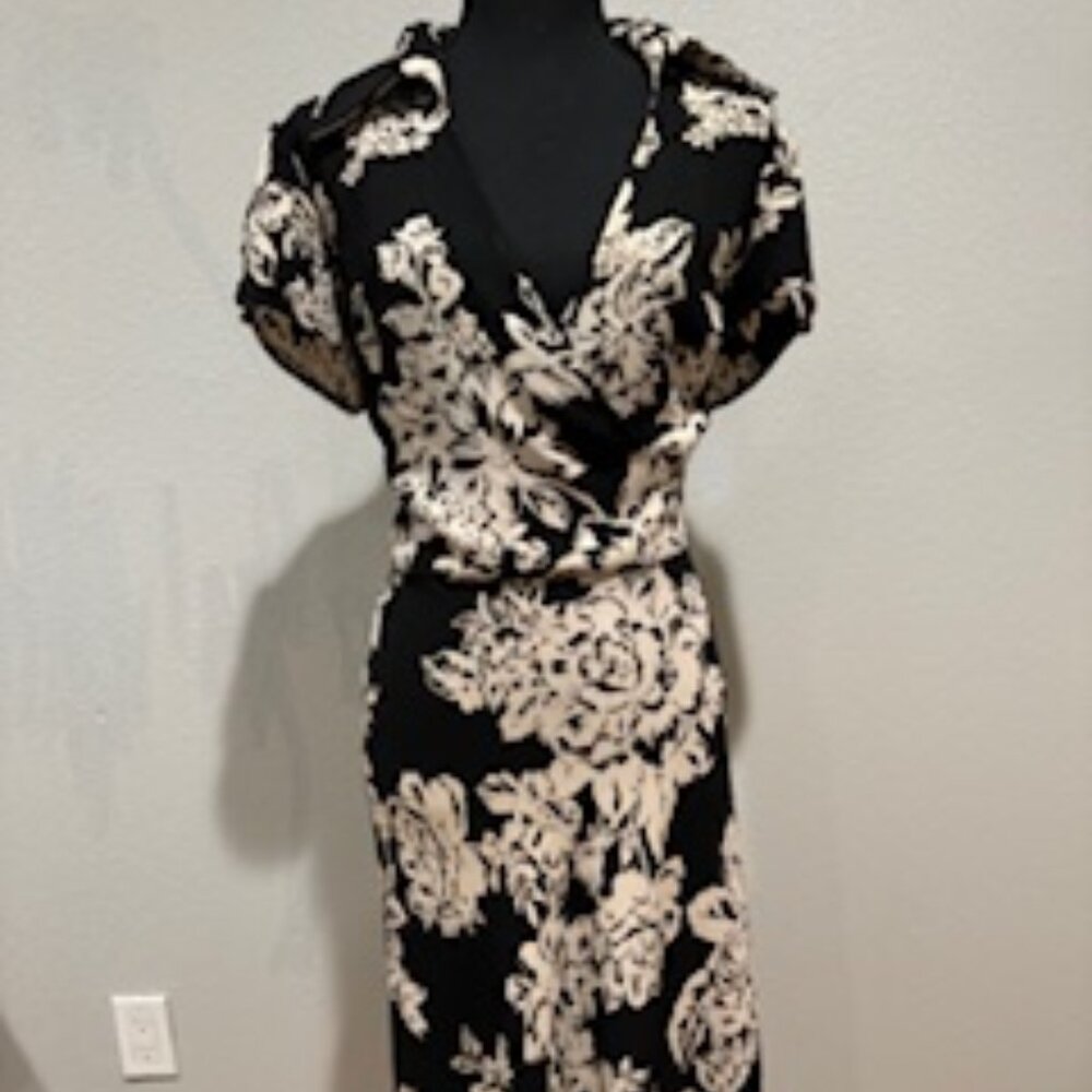 SL FASHION WOMEN'S FLORAL PRINTED DRESS